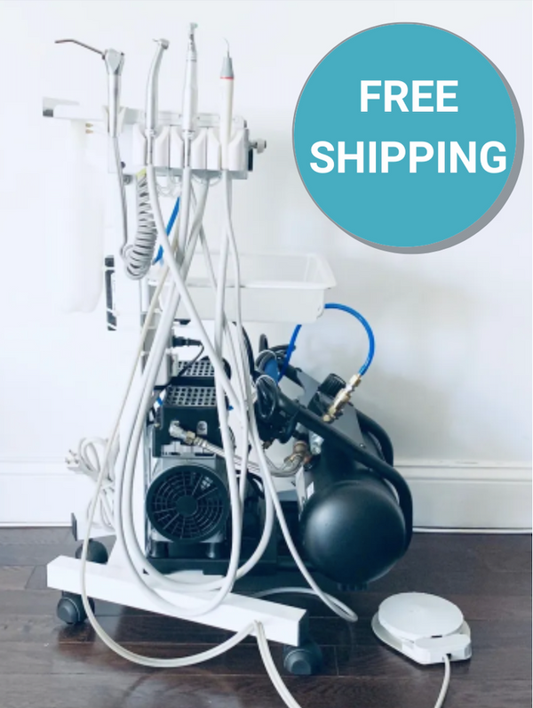 ProNorth Model M mobile dental delivery cart for operatory instruments and handpieces.