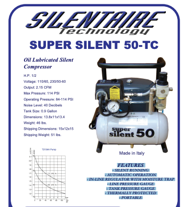 Silentaire Oil Compressor - Ultra-Quiet Performance