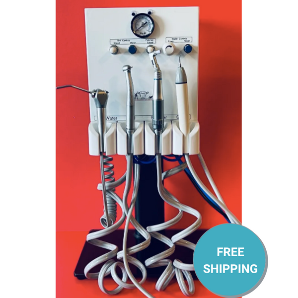 ProNorth tabletop dental delivery cart, a compact mobile unit for operatory instruments.